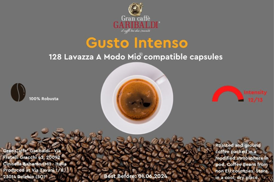 Picture of 128 Lavazza A Modo Mio compatible capsules